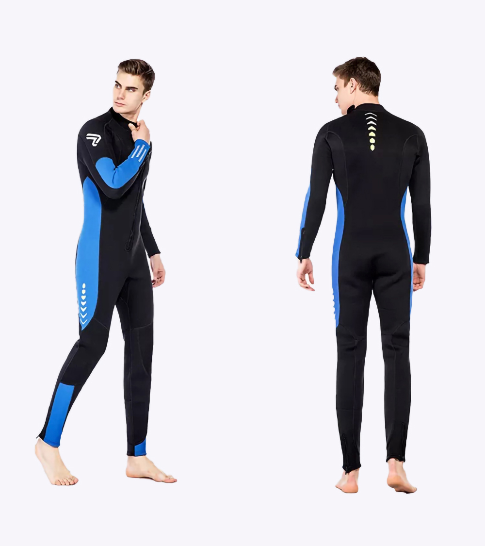 Neoprene 3 mm Super Stretch Front YKK Zip One Piece Full Body Steamer Adult Scuba Diving Snorkeling Swimming Custom Wetsuit For Men And Women