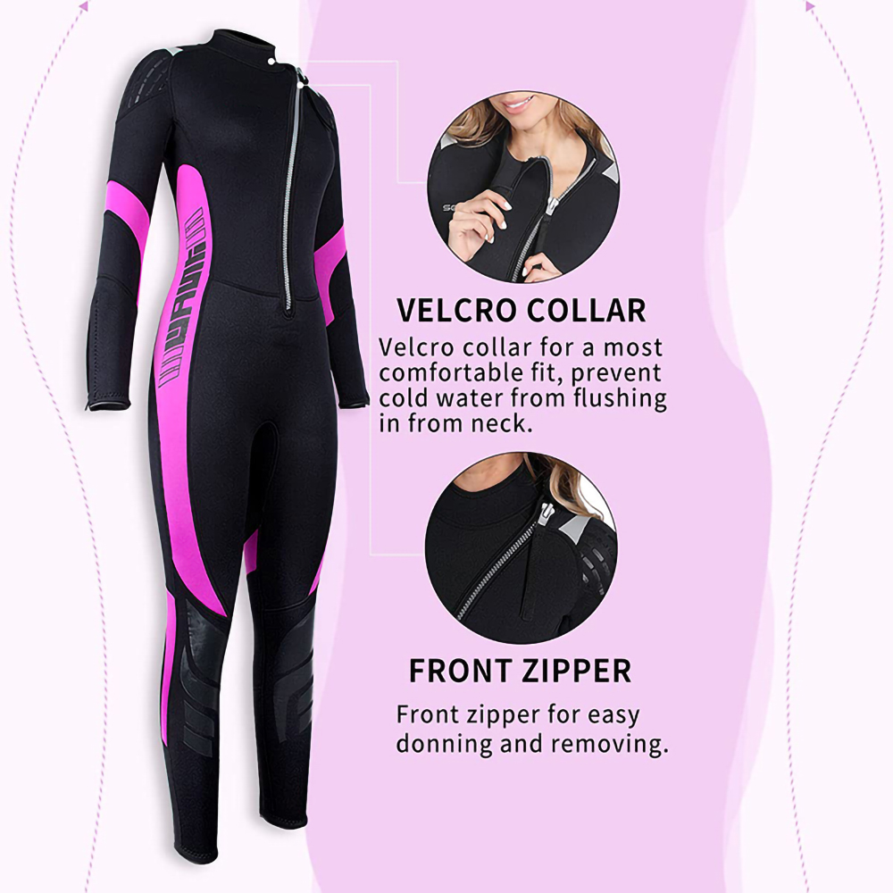 Wholesale Neoprene 3 mm Flatlock Front Zip Long Sleeve Full Suits Keep Warm Adults Scuba Diving Swimming Surfing Freediving Custom Wetsuit For Men And Women