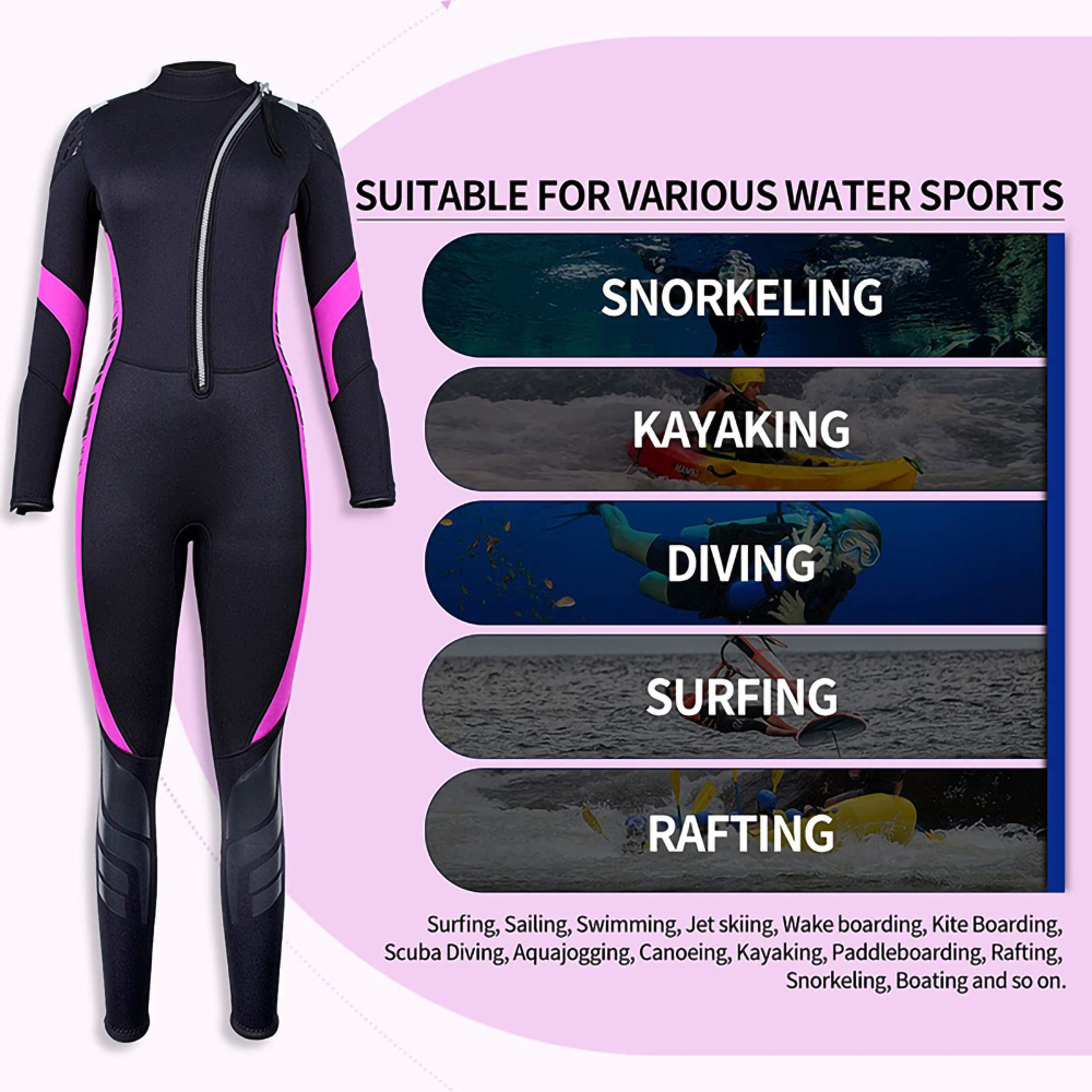 Wholesale Neoprene 3 mm Flatlock Front Zip Long Sleeve Full Suits Keep Warm Adults Scuba Diving Swimming Surfing Freediving Custom Wetsuit For Men And Women