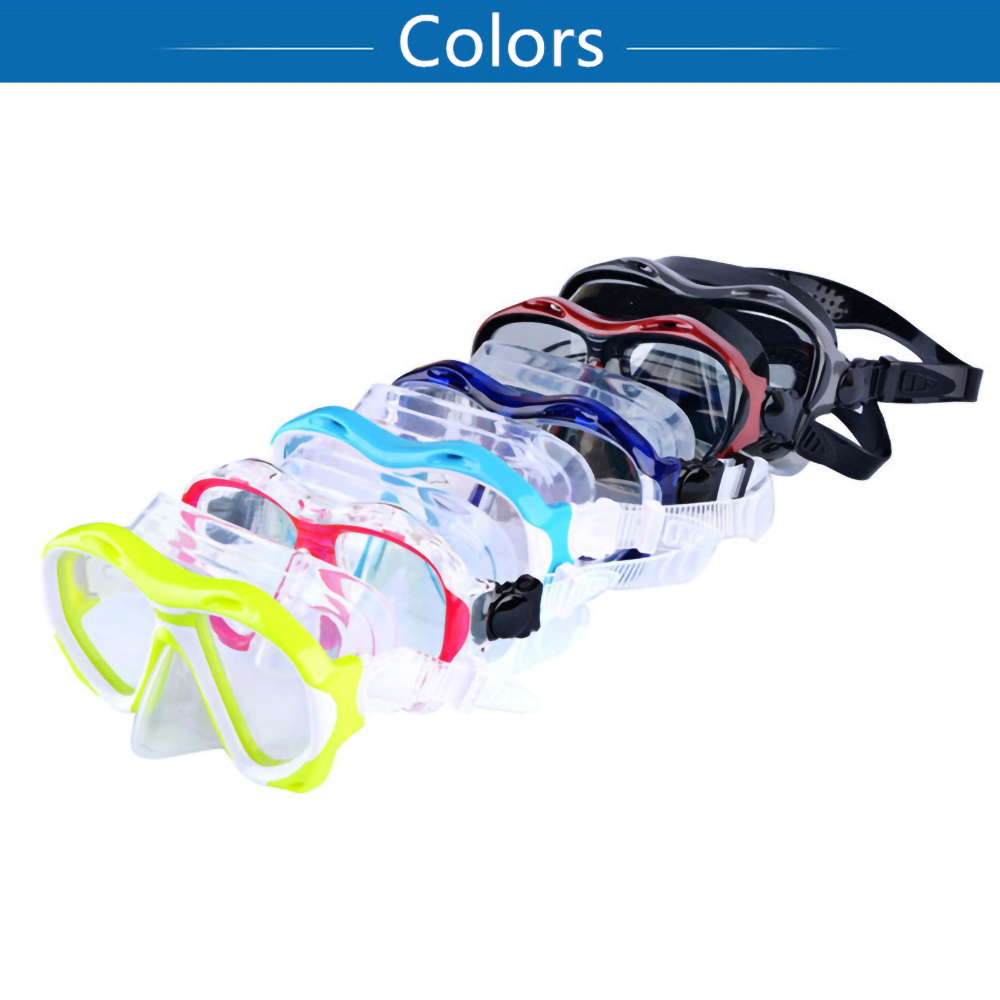 Tempered Glass Lens Anti Leak Anti Fog Nose Cover Super View Scuba Swimming Snorkeling Diving Mask Goggles Gear