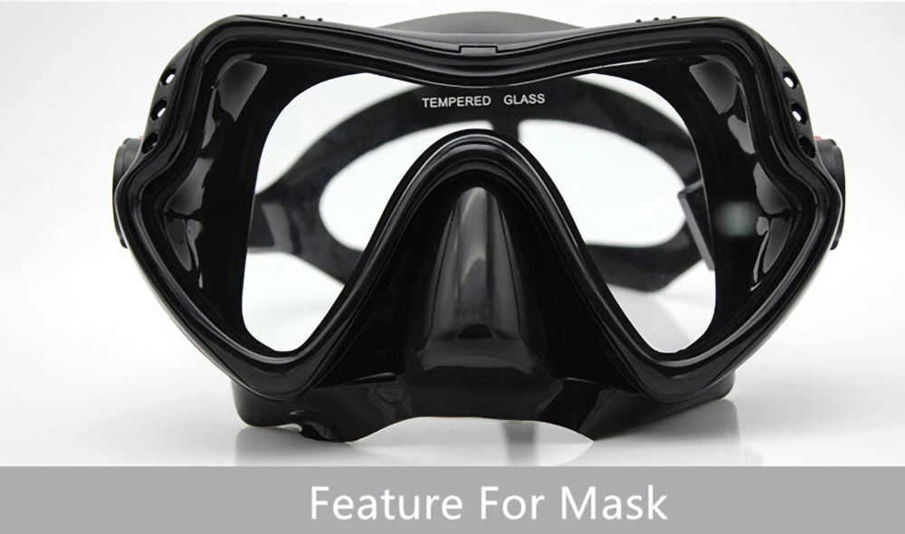 Factory Custom High Quality Anti Leak Anti Fog Super View Scuba Spearfishing Freediving Diving Mask Goggles With Snorkel Set Gear