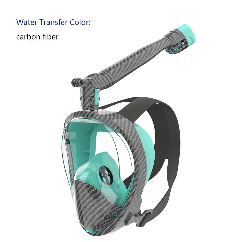 Water Transfer Printing Safe Dry Top Set Custom Swimming Snorkeling Premium Full Face Snorkel Diving Mask Gear