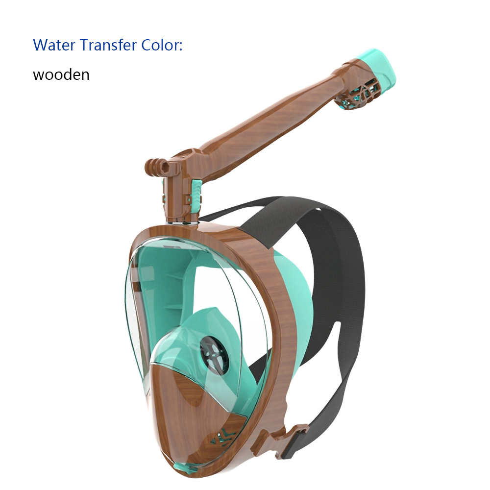 Water Transfer Printing Safe Dry Top Set Custom Swimming Snorkeling Premium Full Face Snorkel Diving Mask Gear