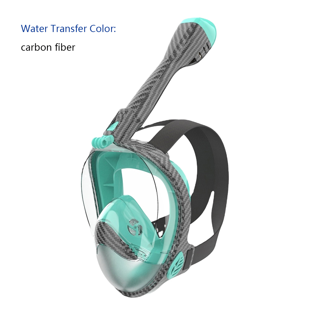 Water Transfer Printing Safe Dry Top Set Custom Swimming Snorkeling Premium Full Face Snorkel Diving Mask Gear