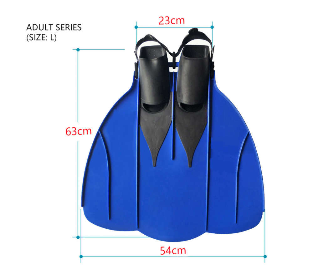 Mermaid Adjustable Strap Non-slip Sole One piece Open Heel Short Blade Swimming Snorkeling Diving Fins Flippers Adults Kids Children