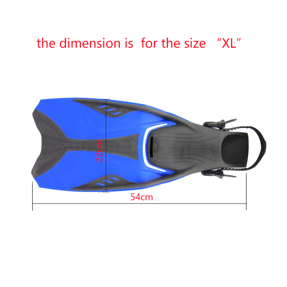 Rubber TPE PP Adjustable Strap Non-slip Sole Anti-loosening Adjust Buckle Professional Short Blade Floating Swimming Snorkeling Diving Fins Flippers