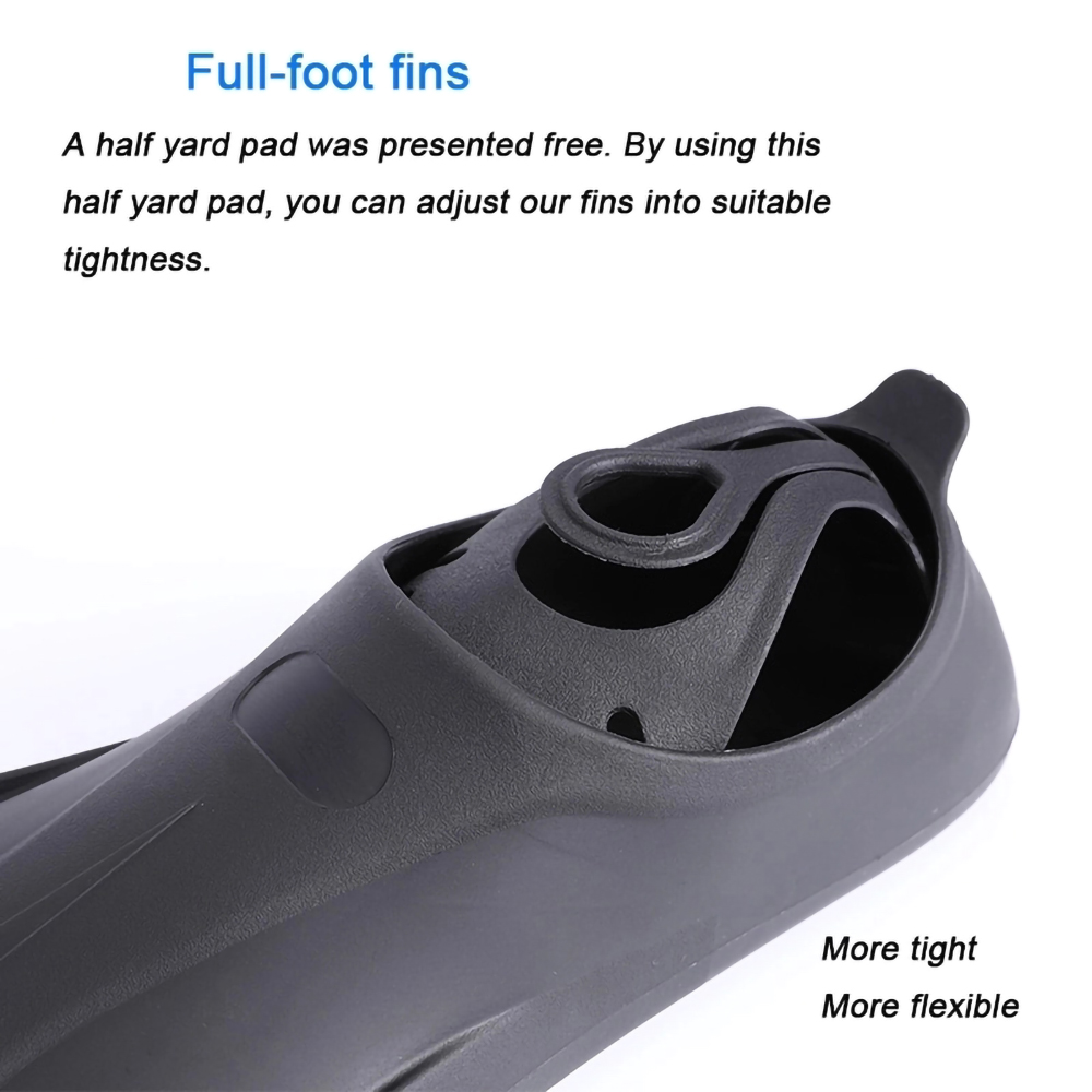 Self-adaptive Softer Non-slip Sole Heavy Duty Equipment Short Blade Swimming Snorkeling Diving Fins Flippers For Beginners