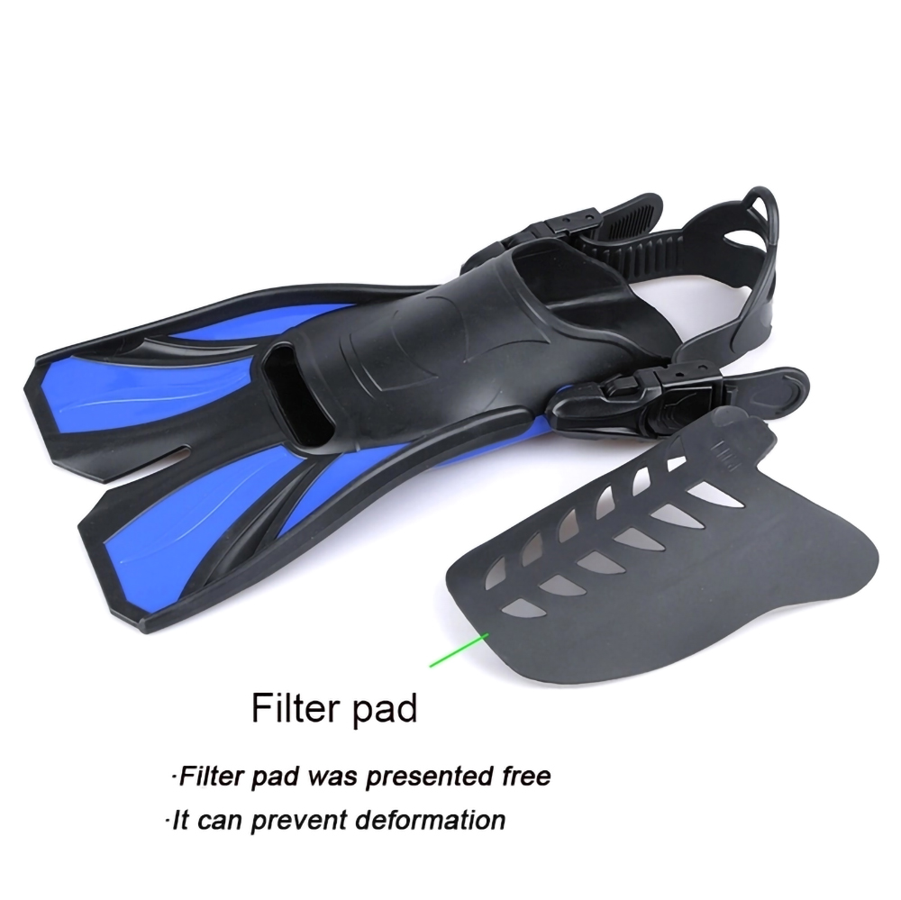 Adjustable Strap Non-slip Sole Anti-loosening Adjust Buckle Open Heel Short Blade Swimming Snorkeling Diving Fins Flippers