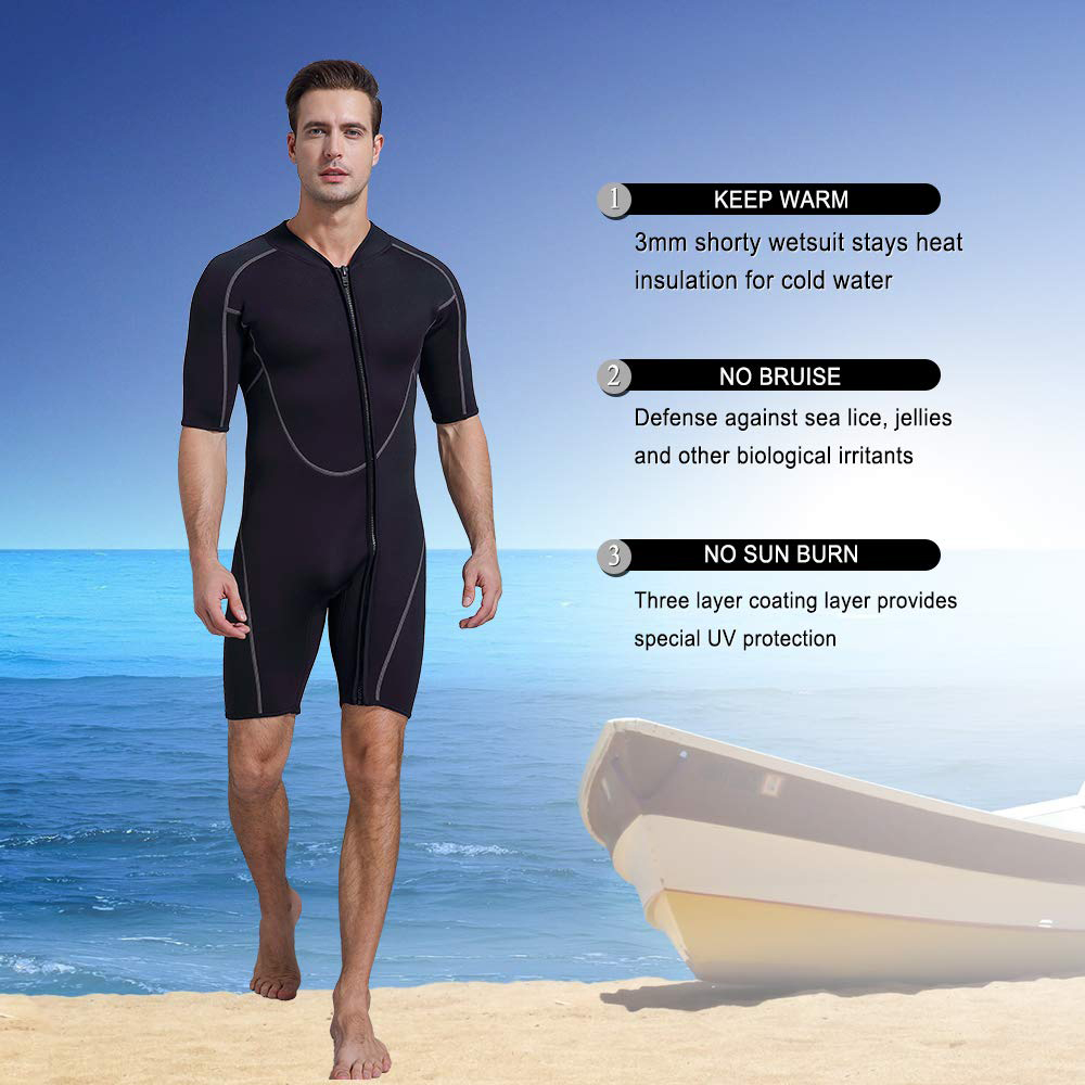 3mm Jako Flatlock Thermal Lining Shorty Surfing Custom Wetsuit