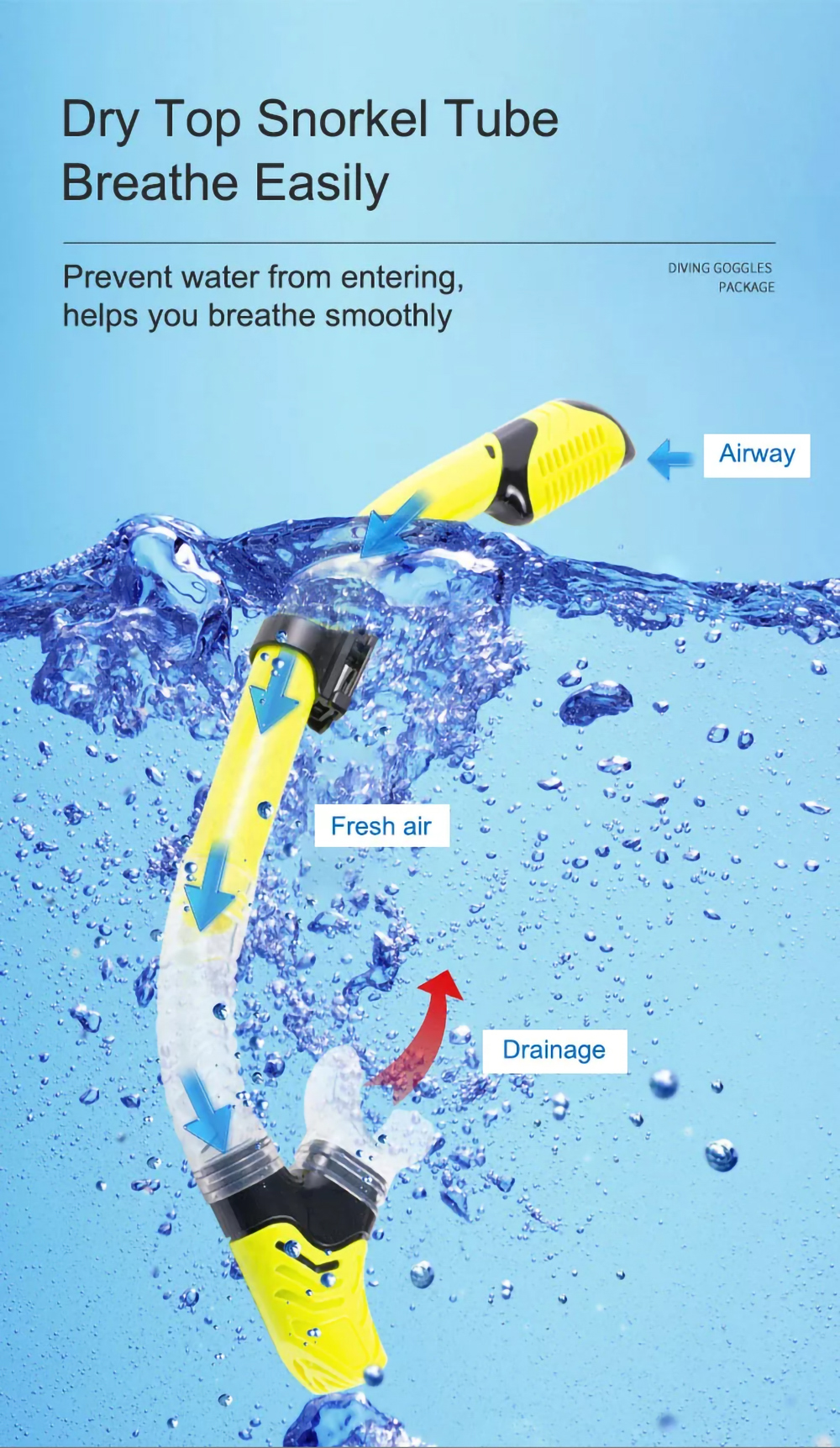 Eco-friendly Silicone Diving Mask Snorkel Set