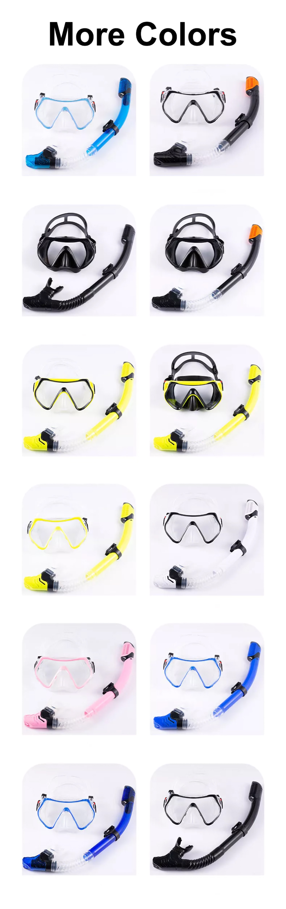 Eco-friendly Silicone Diving Mask Snorkel Set