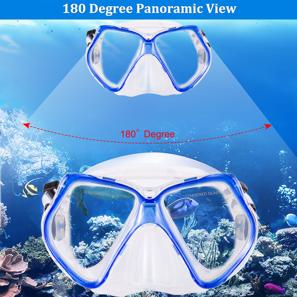 Dry Top Set Diving Mask Snorkel Set