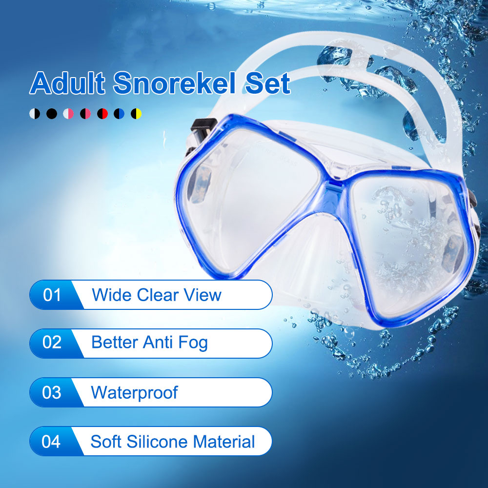 Dry Top Set Diving Mask Snorkel Set