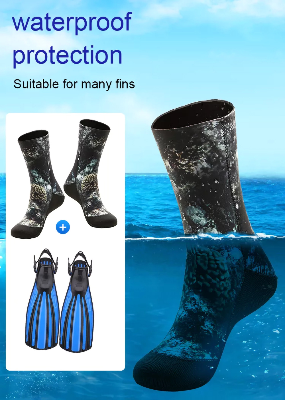 Wholesale Open Cell Neoprene Diving Socks