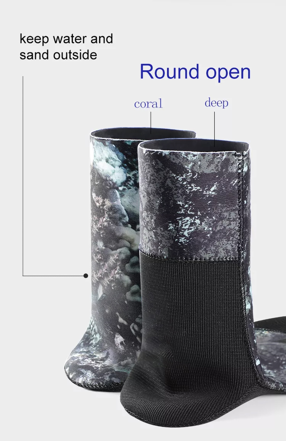 Wholesale Open Cell Neoprene Diving Socks