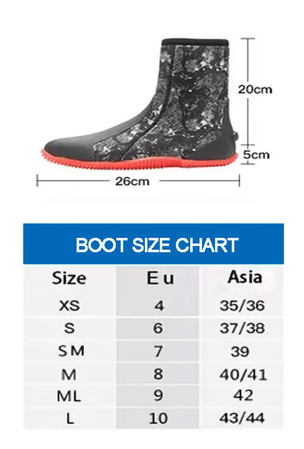 Anti-slip Hard Sole Diving Boots Shoes