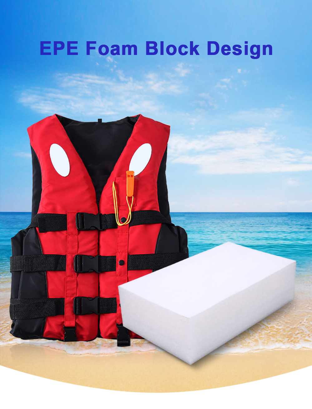 Water Sports 400D Oxford Fabric Life Vest Supply Wholesale