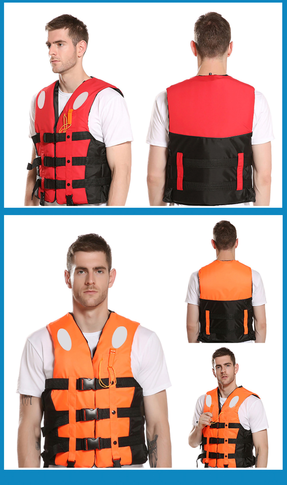 Water Sports 400D Oxford Fabric Life Vest Supply Wholesale