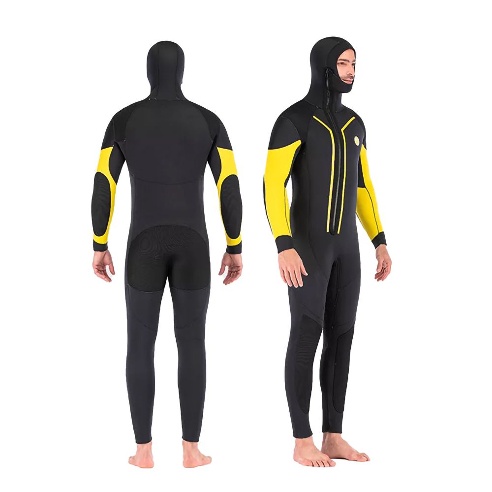 Jako Warm Fleece Lining Hooded 7mm Scuba Diving Wetsuit