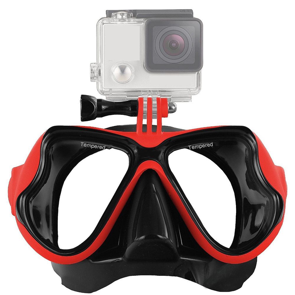 Detachable camera mount Wide View Diving Mask Goggles