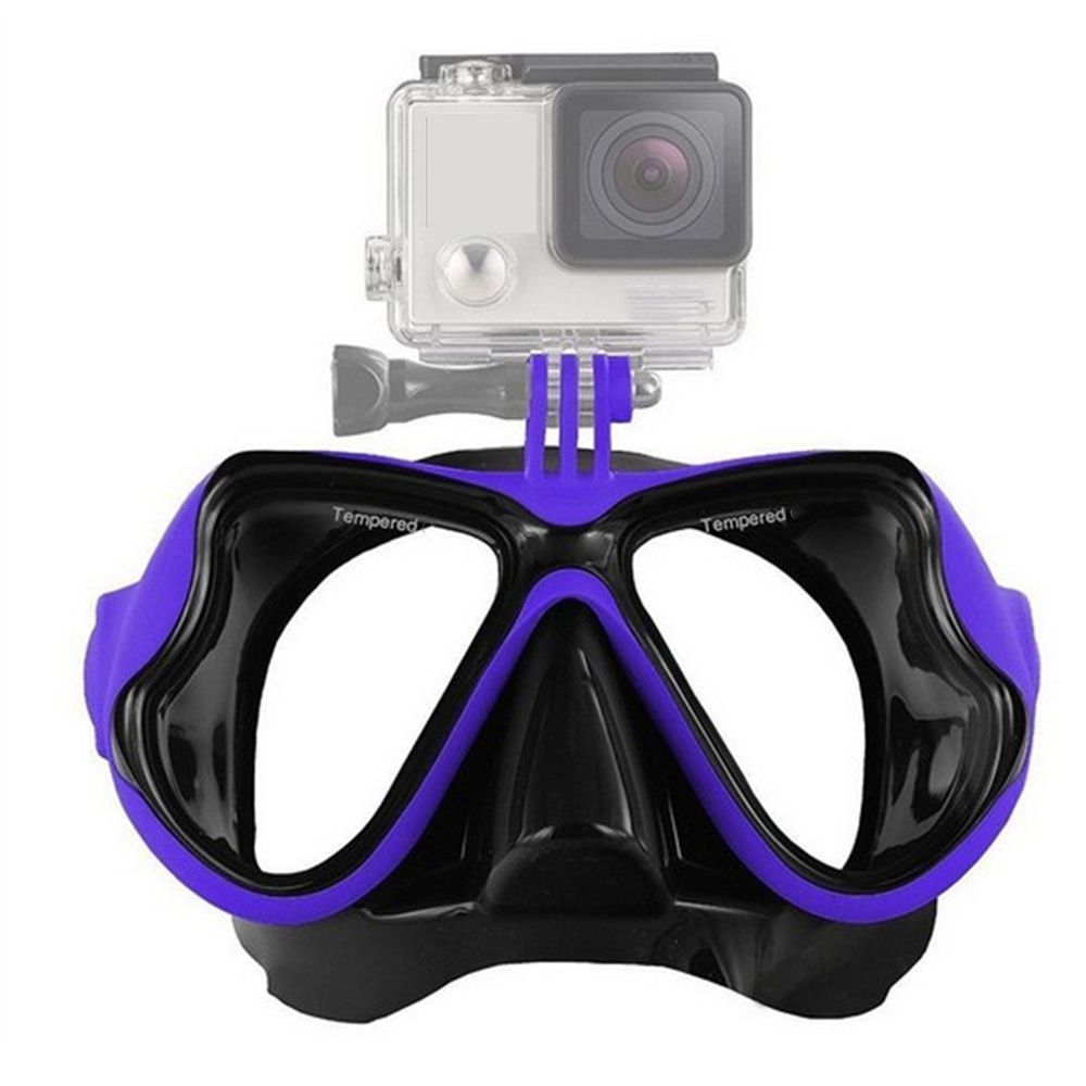 Detachable camera mount Wide View Diving Mask Goggles