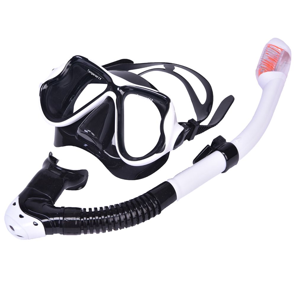 Tempered Glass Lens High-Quality Diving Mask Snorkel Set