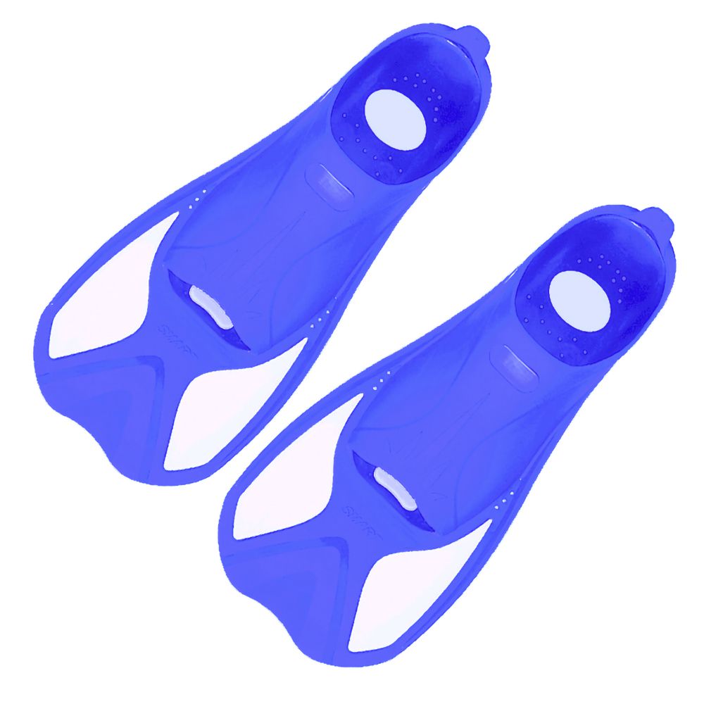 Softer Short Blade Diving Fins Flippers Beginners