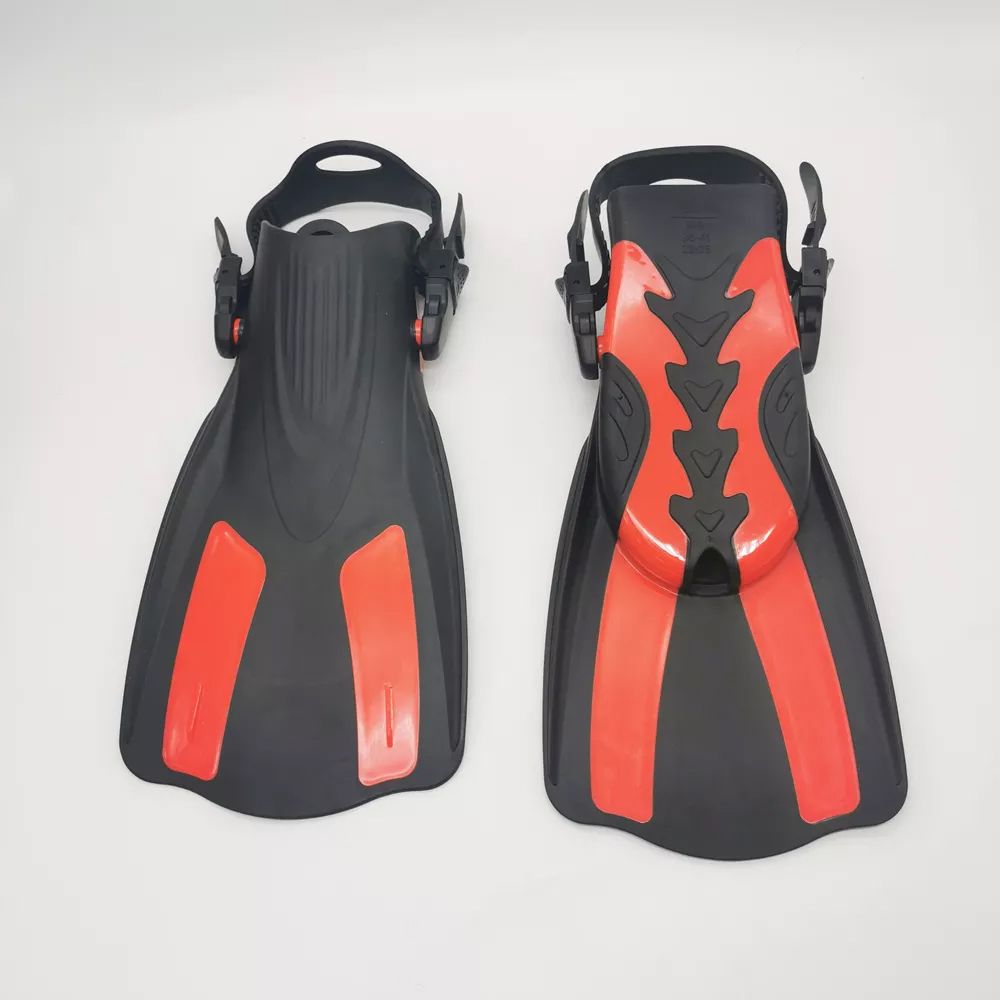 PP TPE Portable Short Blade Diving Fins Flippers